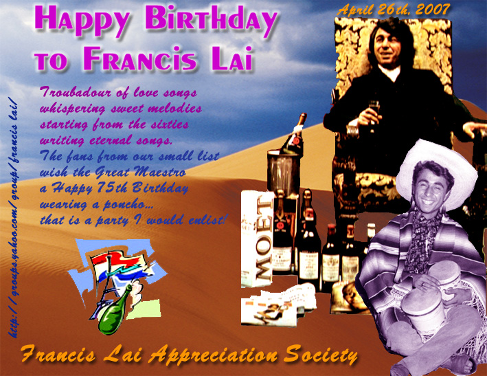 Happy Birthday Francis Lai