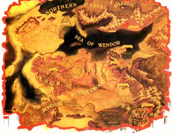 Mapa del Reino de de Aenord