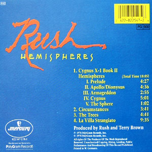Rush - Hemispheres